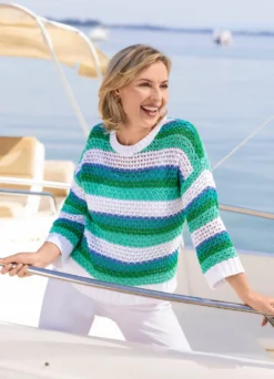 Pullover mit Strukturmuster