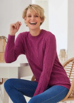 Pullover mit Strukturmustermix