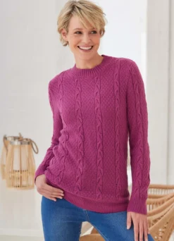 Pullover mit Strukturmustermix