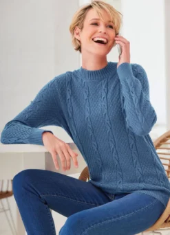 Pullover mit Strukturmustermix