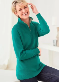 Pullover mit Troyerkragen