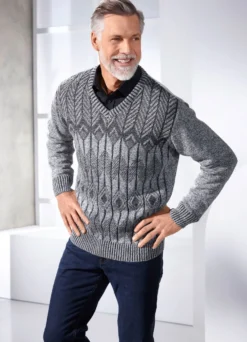 Pullover mit V-Ausschnitt
