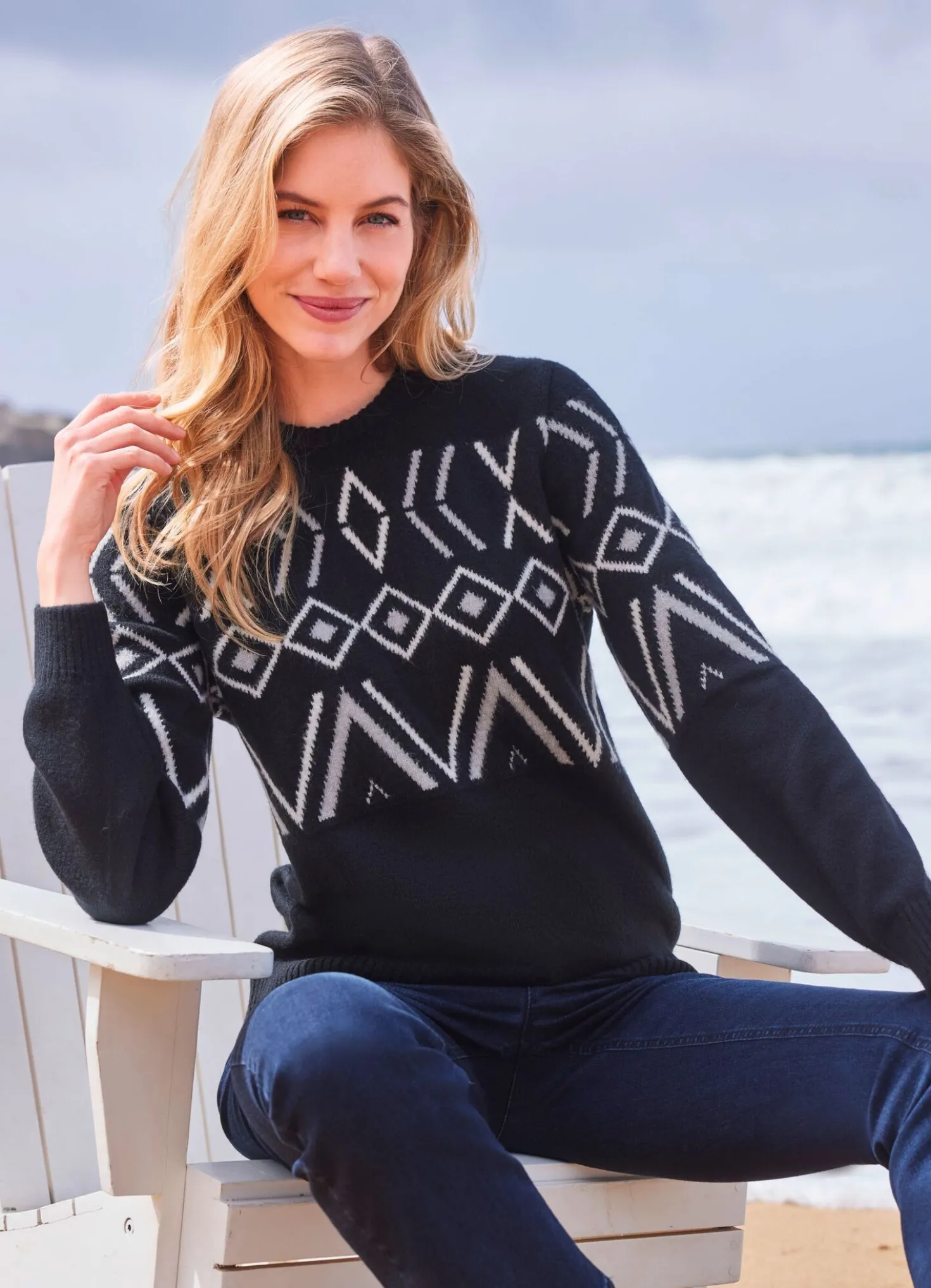 Pullover mit weichem Griff
