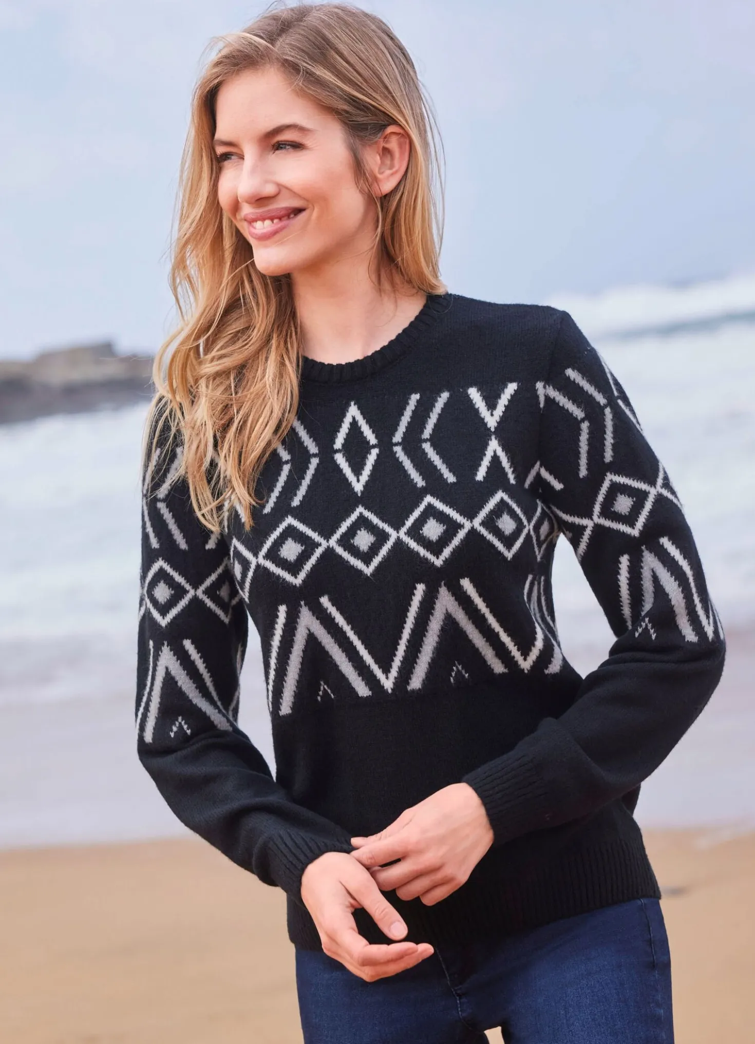 Pullover mit weichem Griff