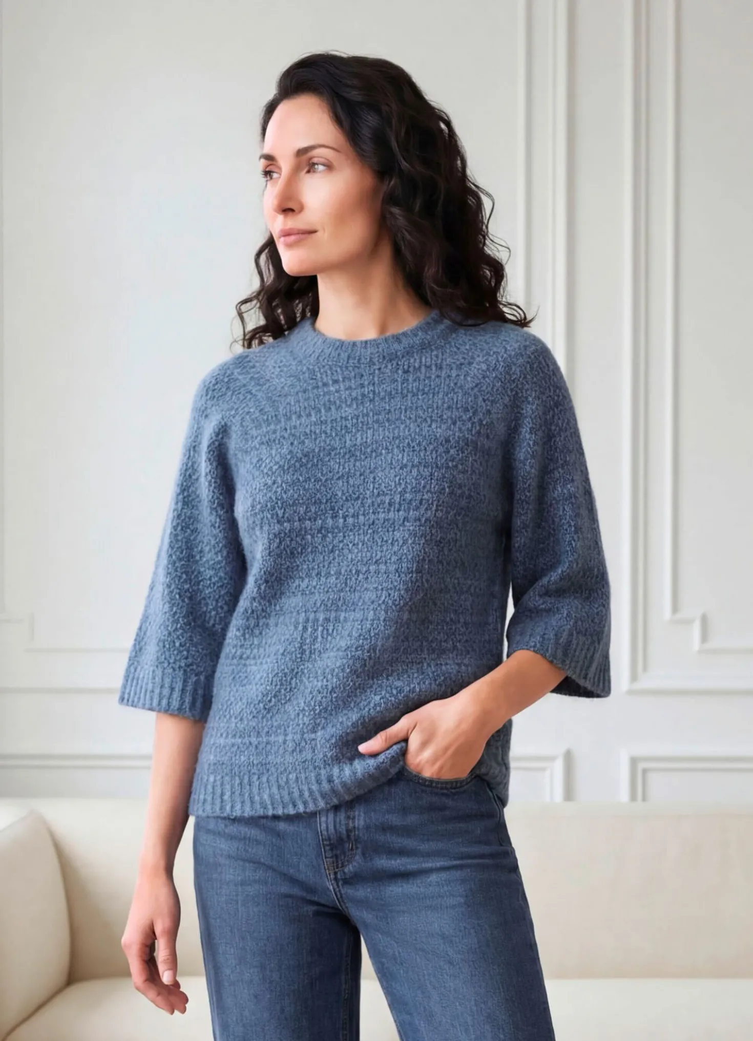Pullover mit weiten Raglanärmeln