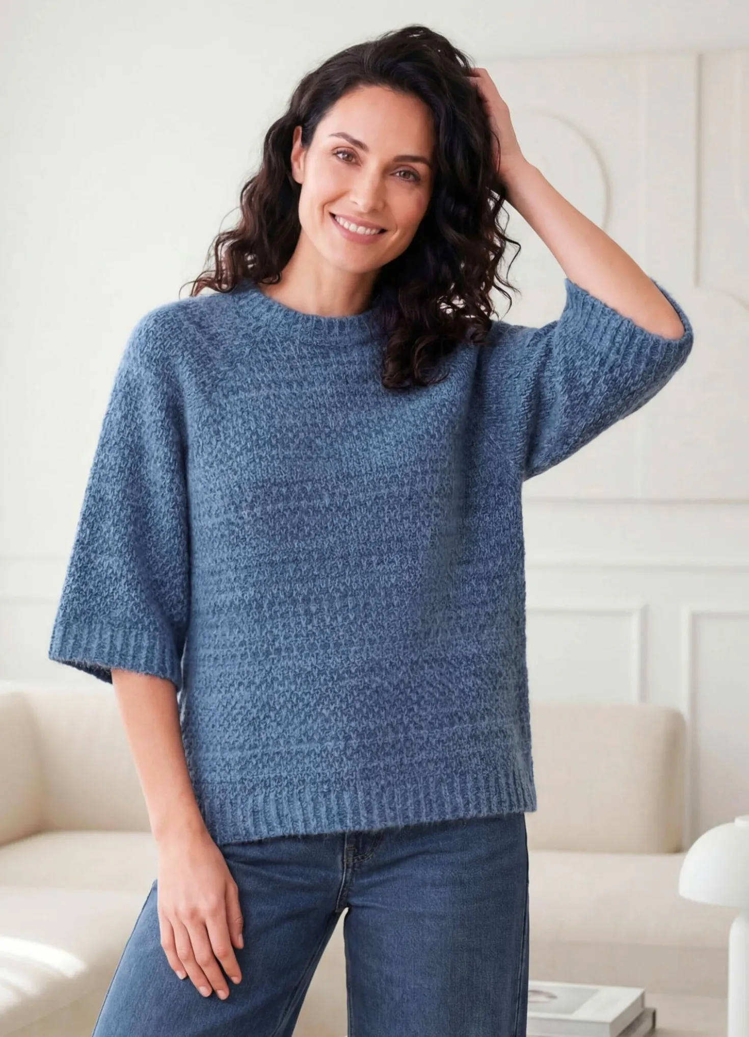 Pullover mit weiten Raglanärmeln