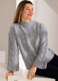 Pullover mit weiten Ärmeln