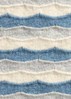 Pullover mit Wellenmuster
