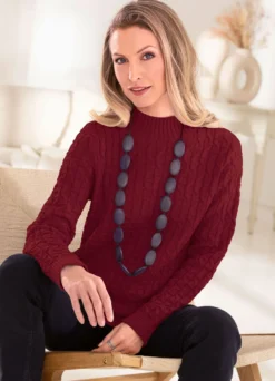 Pullover mit Zöpfchenstruktur