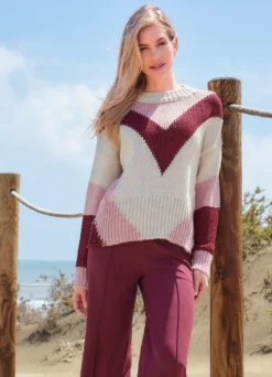 Pullover teils mit Glitzerakzenten