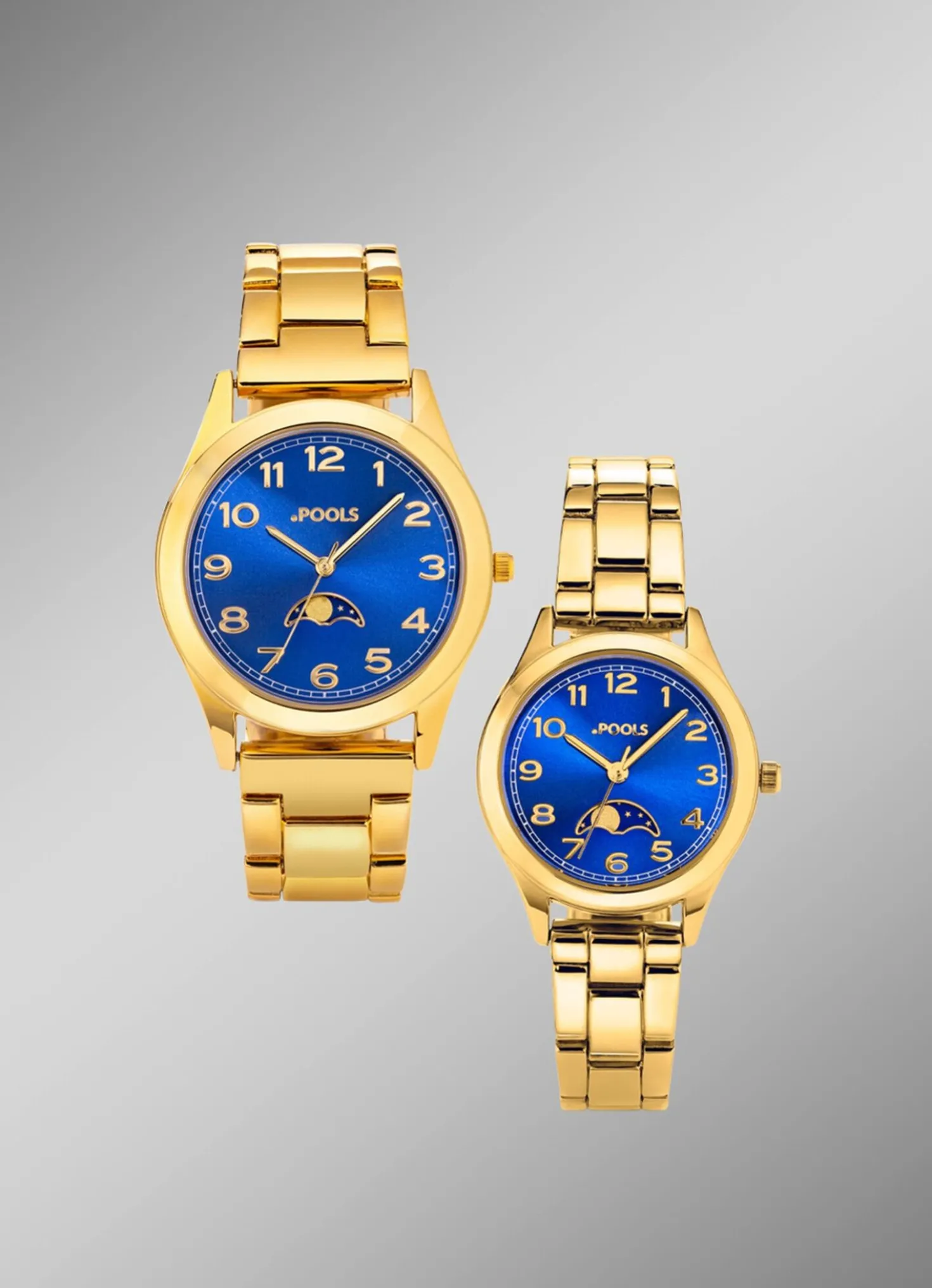 Quartz-Partneruhr von Pools mit Mondphasen
