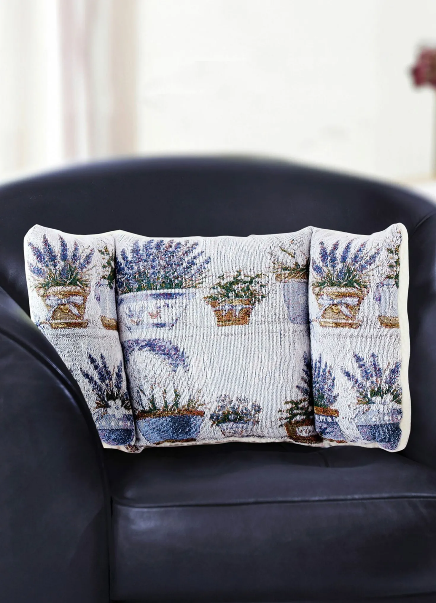 Rückenkissen mit Lavendel-Motiv