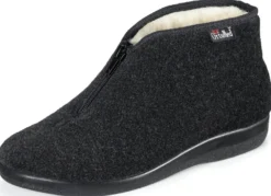 Reißverschluss-Stiefelette aus weichem Textilmaterial