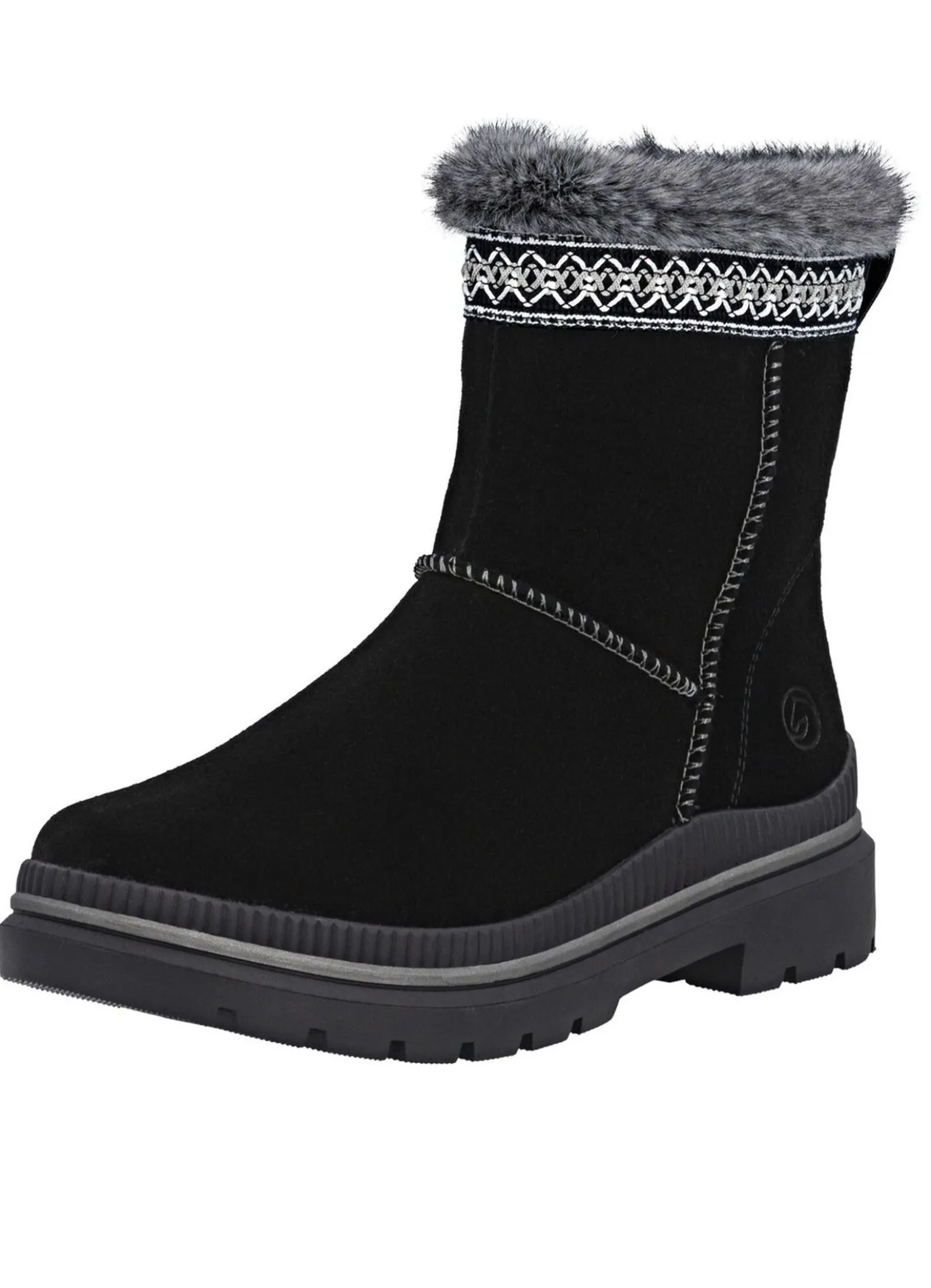 Remonte, gefütterte Damen-Stiefeletten, Winterschuhe, Weite G, mit Lammfell