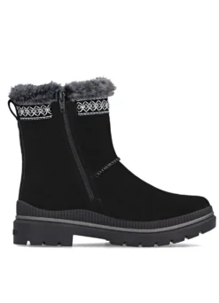 Remonte, gefütterte Damen-Stiefeletten, Winterschuhe, Weite G, mit Lammfell
