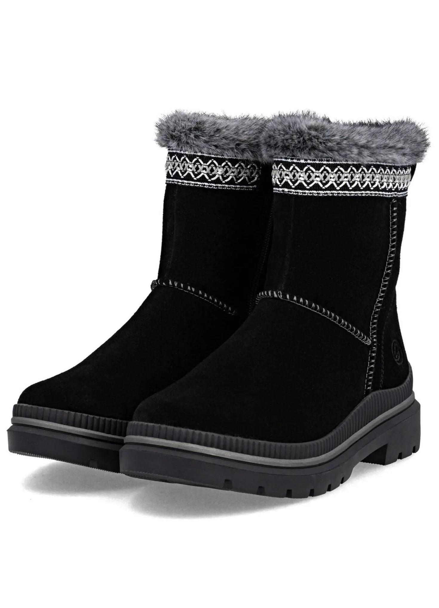 Remonte, gefütterte Damen-Stiefeletten, Winterschuhe, Weite G, mit Lammfell