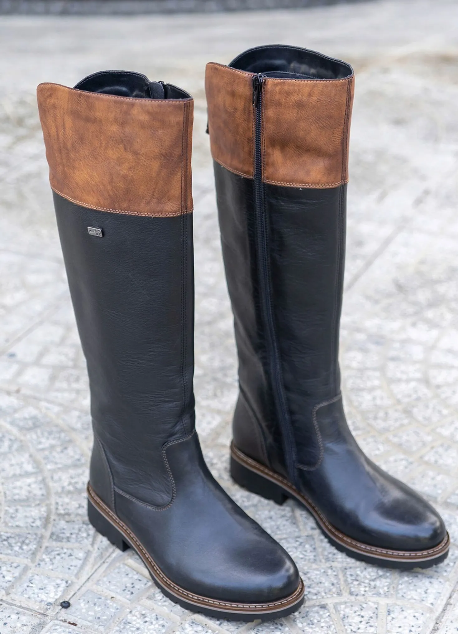 Remonte, gefütterte Damen-Stiefel, Winterschuhe, Weite G, mit Reißverschluss