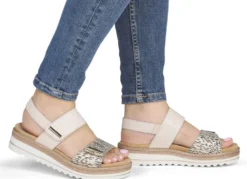 Remonte, schicke Damen-Sandalen, mit herausnehmbarem Fußbett