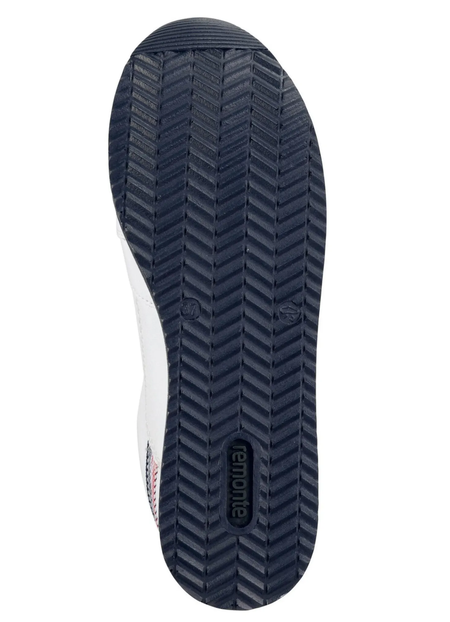 Remonte Sneaker aus beschichtetem Leder mit Textilbesatz