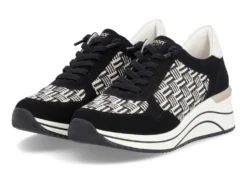 Remonte, sportliche Damen-Sneaker, Weite H, mit herausnehmbarem Fußbett