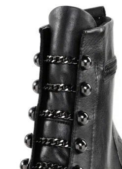 Remonte Stiefelette mit trendigen Zierketten in Schnür-Optik