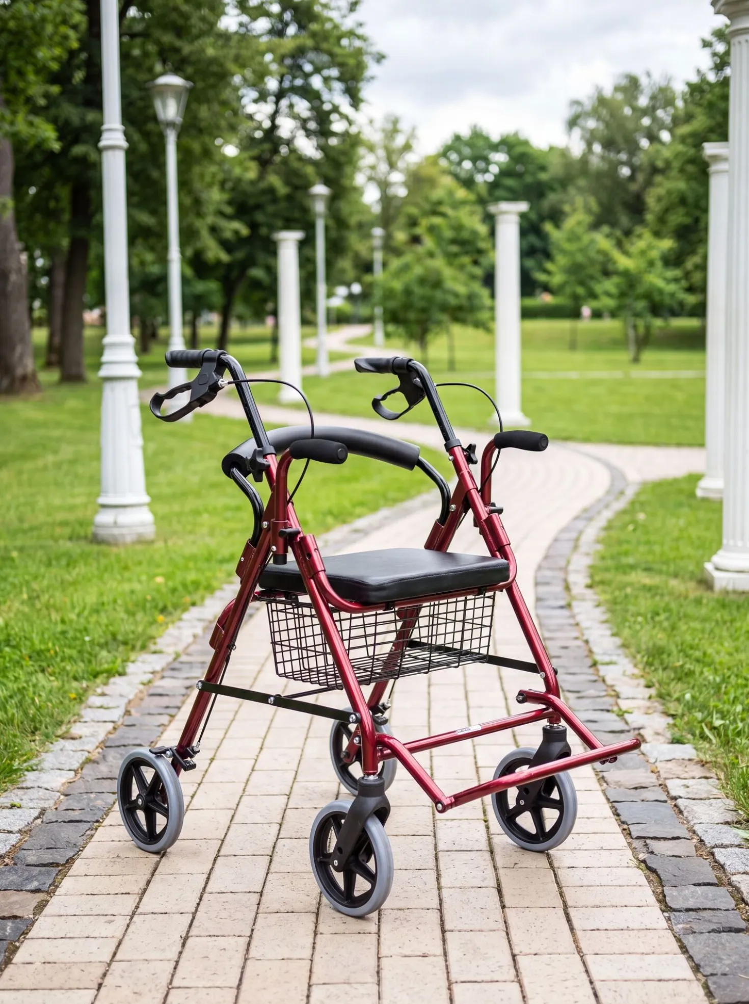 Rollator inkl. Fußstützen