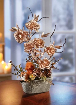 Rosen-Arrangement in Schale