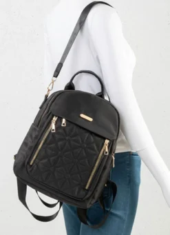 Rucksack, Damen, mit verstellbarem, abnehmbarem Umhängeriemen