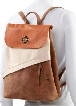 Rucksack mit Überschlag und Drehschloss