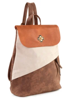 Rucksack mit Überschlag und Drehschloss