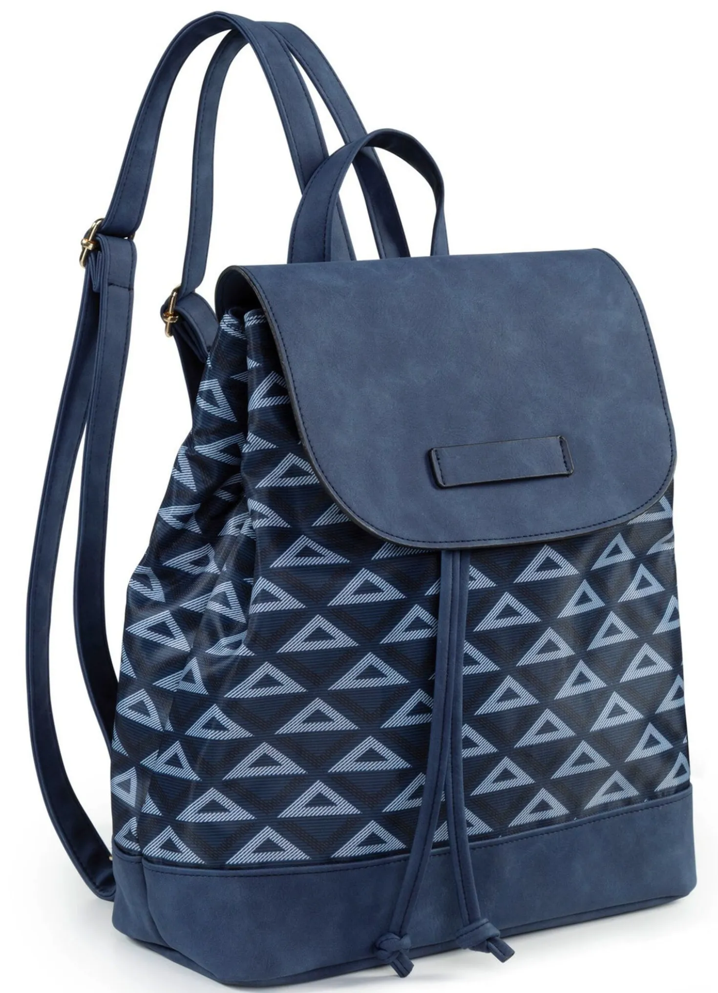 Rucksack mit effektvoll dessiniertem Textil