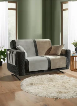 Samtweiche Sessel- und Sofaschoner mit Anti-Rutsch-Rückseite