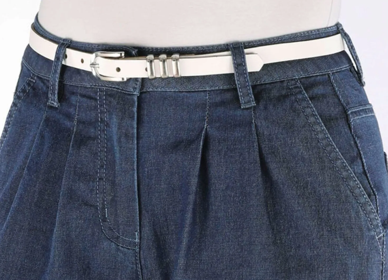 Schicker Damen-Gürtel aus Leder, 1,5 cm breit