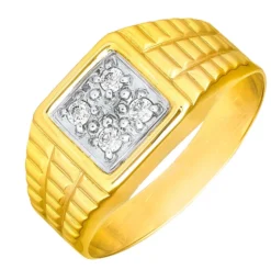 Schicker Herrenring aus Gold
