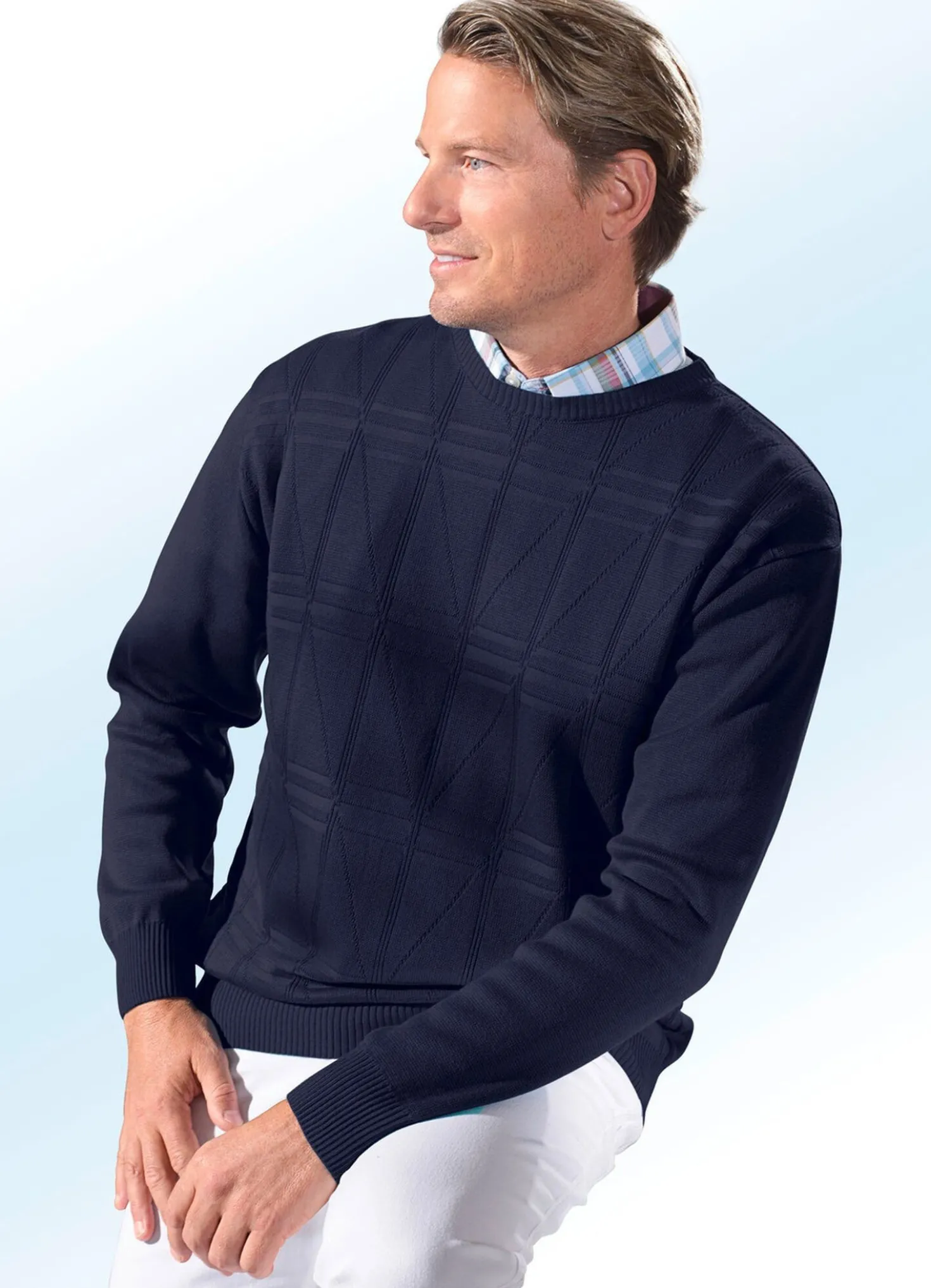Schicker Rundhalspullover