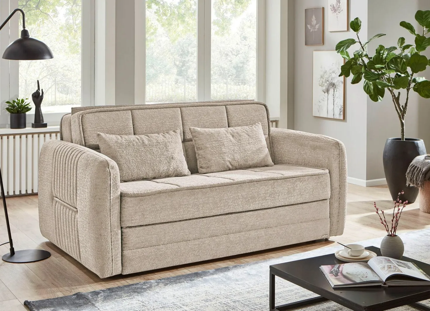 Schlafsofa mit Bettkasten