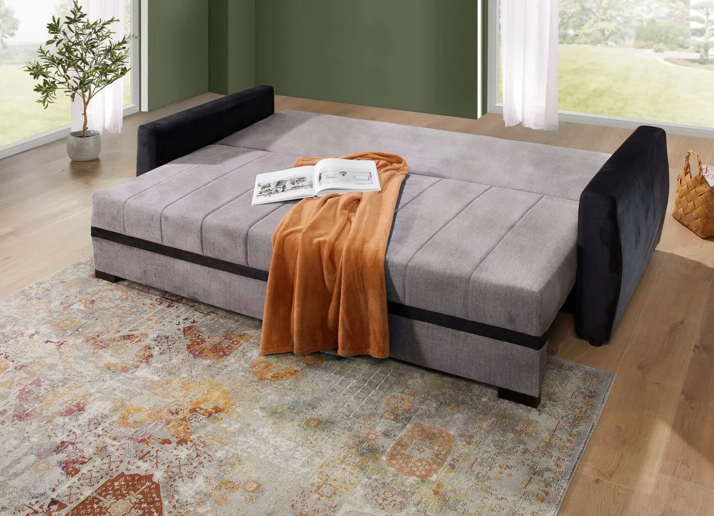 Schlafsofa mit Bettkasten