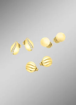 Schmuckset, 3-teilig, aus 3 Paar Ohrsteckern