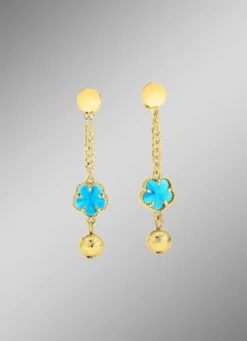 Schmuckset, 3-teilig, im Blumendesign