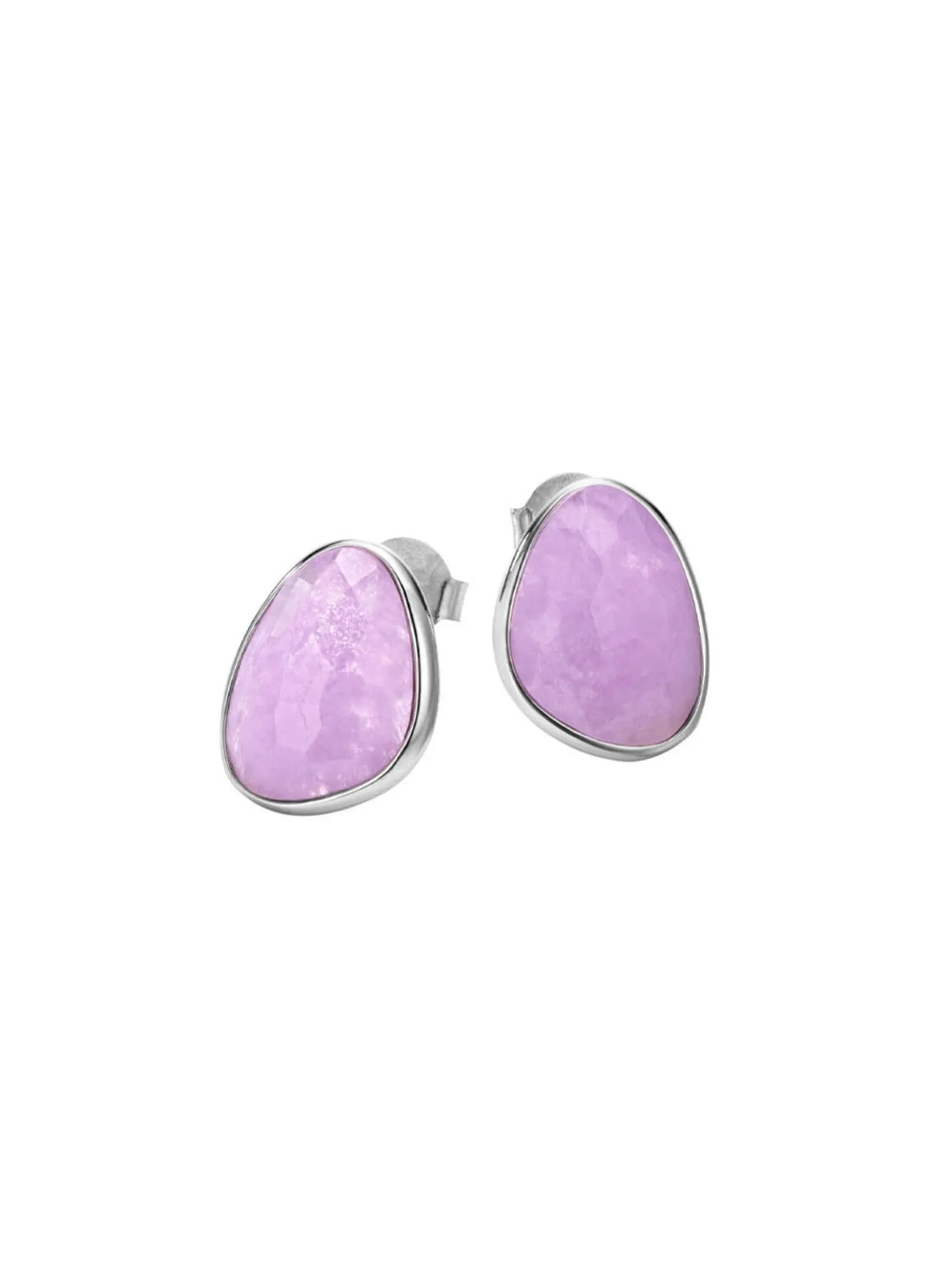 Schöne Ohrstecker mit echt facettiertem Amethyst