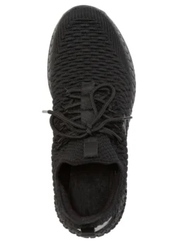 Schnür-Sneaker aus strukturiertem Textilmaterial