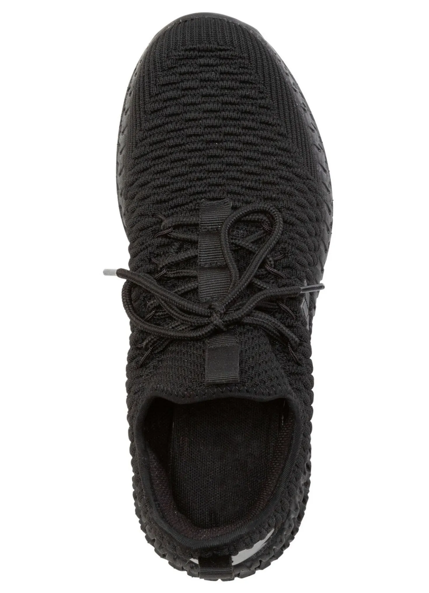 Schnür-Sneaker aus strukturiertem Textilmaterial
