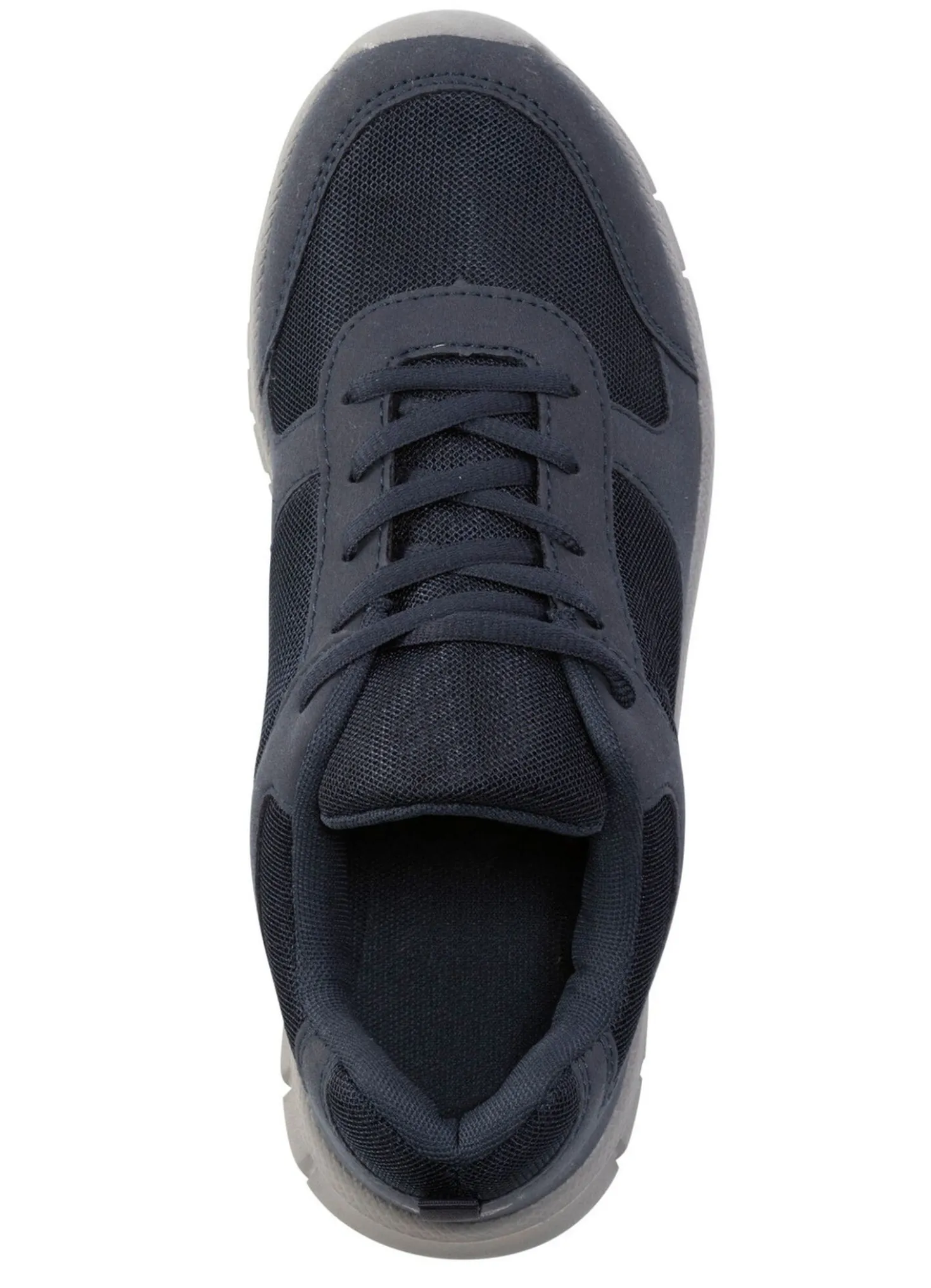 Schnür-Sneaker aus Synthetik und weichem Textilmaterial