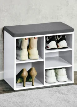 Schuhbank mit Sitzkissen