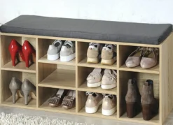 Schuhbank mit Sitzkissen