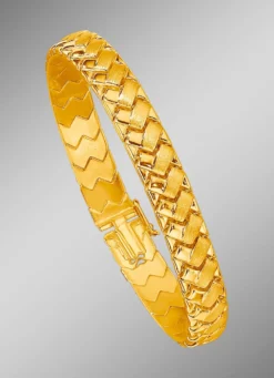 Schweres Armband in Geflecht-Optik mit Kastenschloss