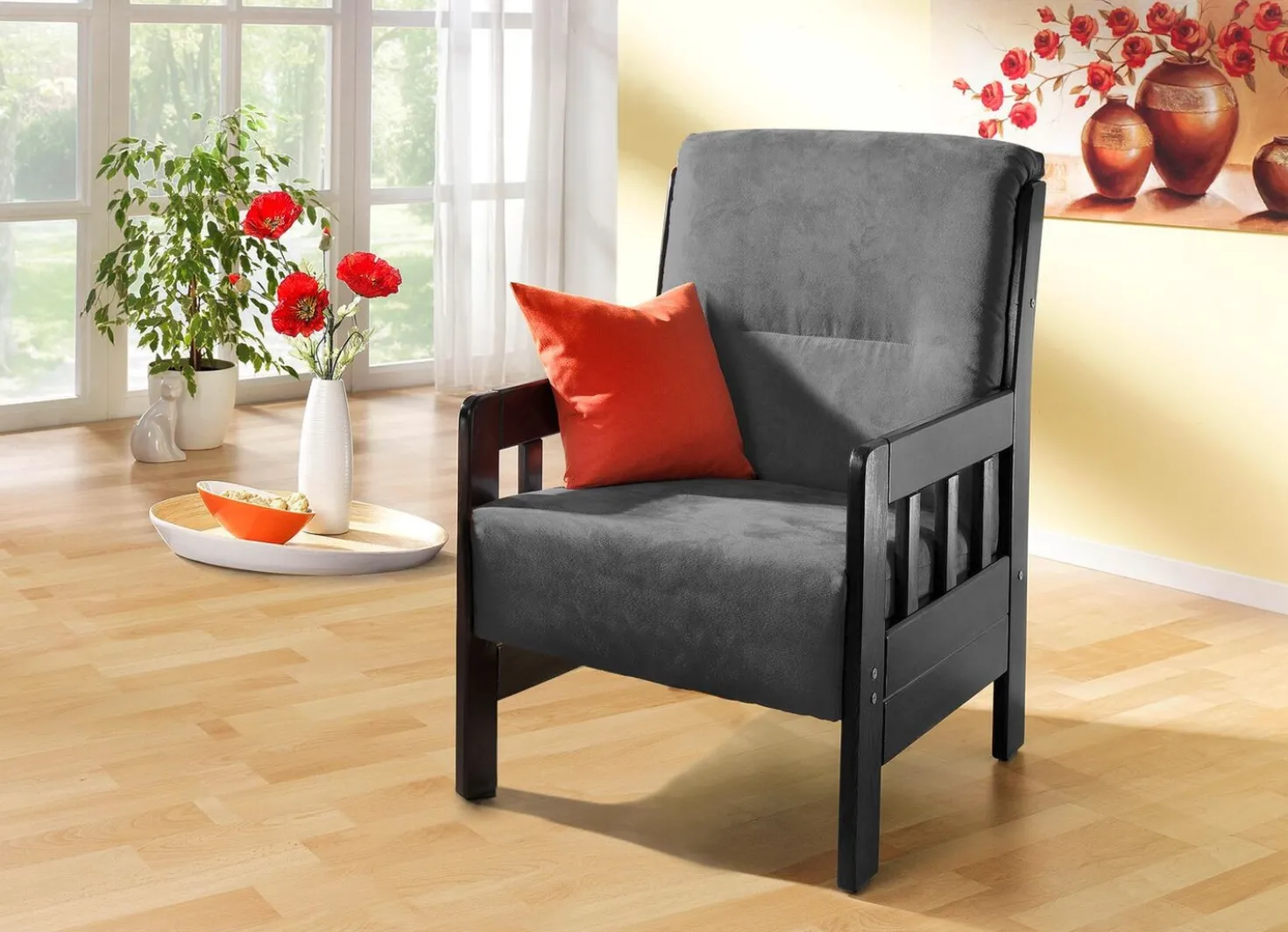 Sessel aus massiver Kiefer
