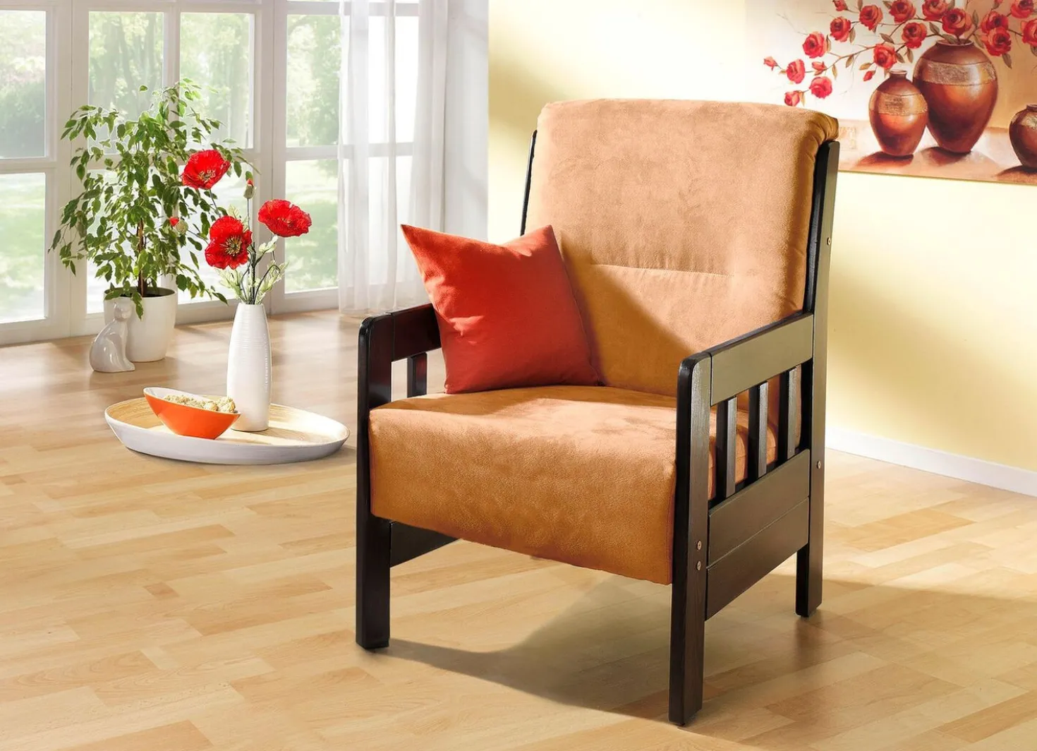 Sessel aus massiver Kiefer