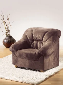 Sessel in zwei Bezugsvarianten