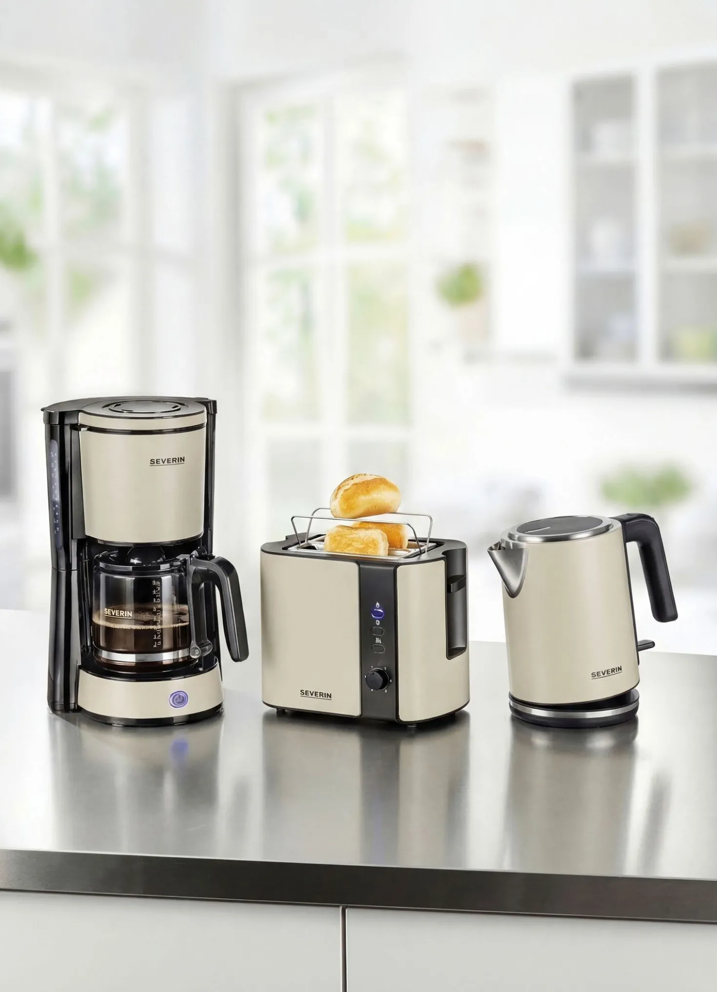 „Severin” Toaster Type aus Edelstahl